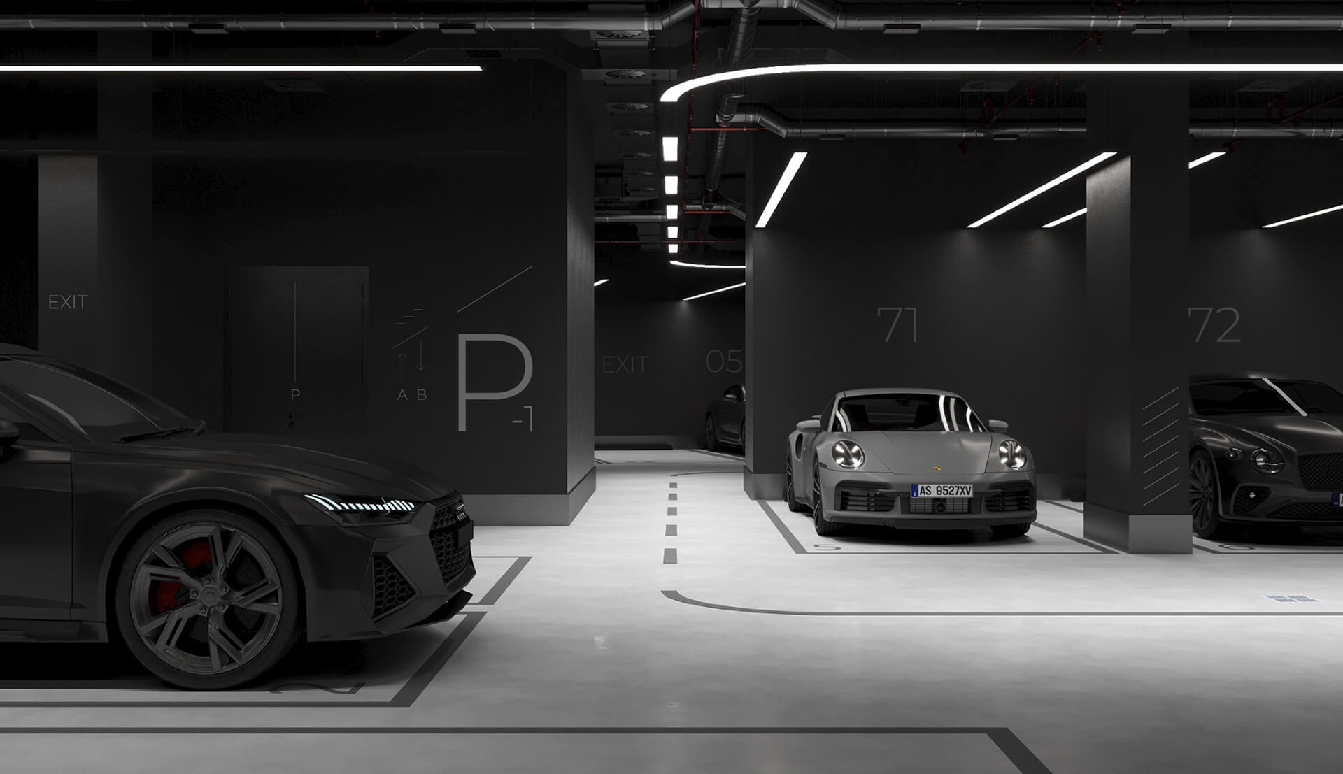 Паркинг ЖК AHEAD